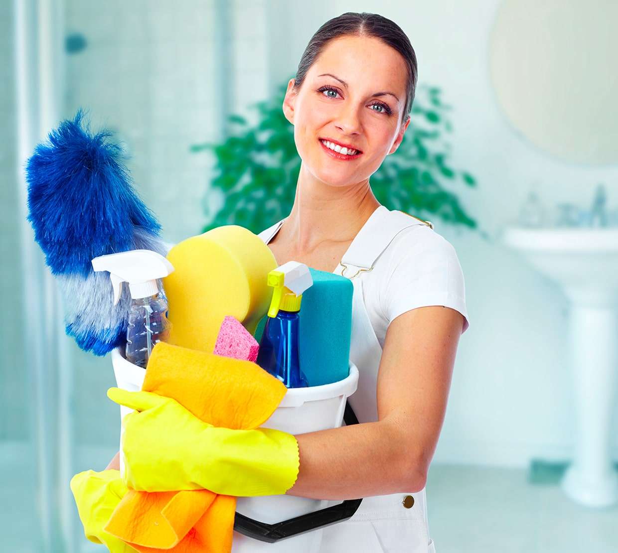 A client requesting rental turnover cleaning services over the phone.