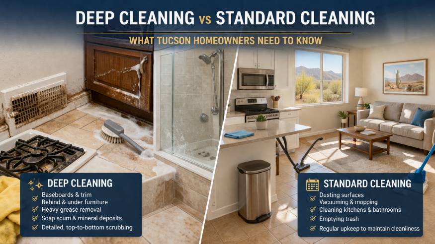 Deep Cleaning vs Standard Cleaning: What’s the Difference?